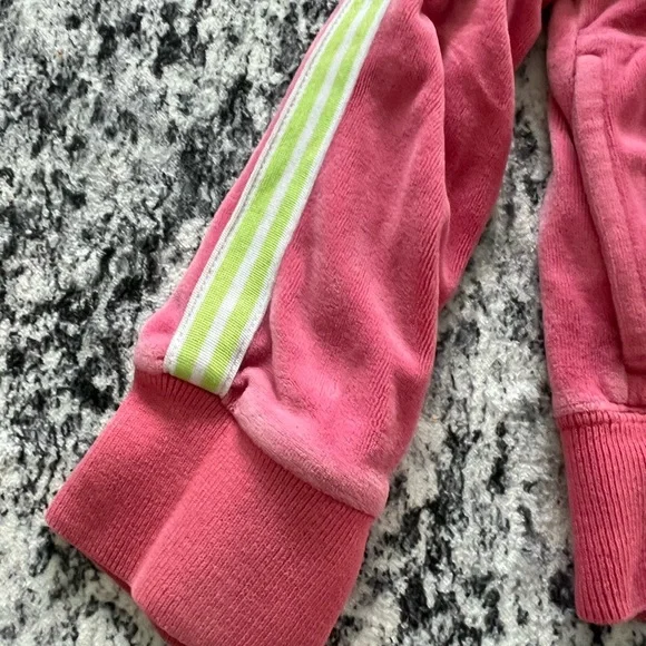 Ralph Lauren Kids Pink and Green Track suit jacket - Picture 3 of 5